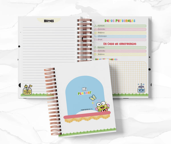 Planner 2 Días por Página - Keroppi