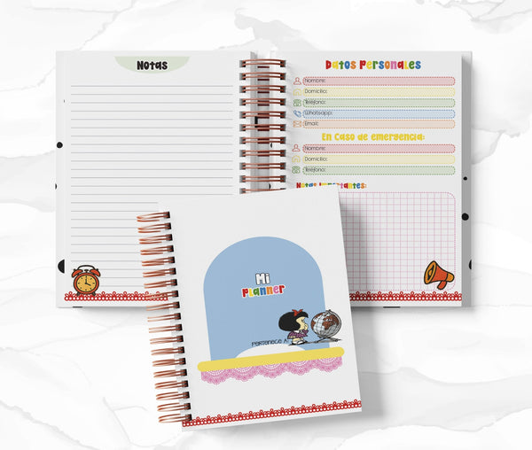 Planner 2 Días por Página - Mafalda
