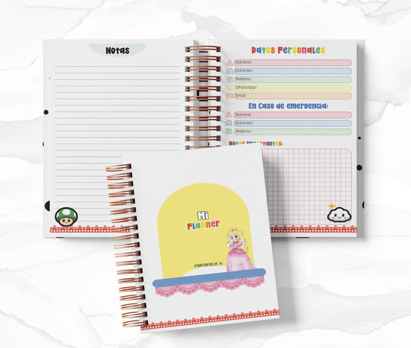 Planner 2 Días por Página - Mario Bros