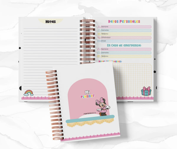Planner 2 Días por Página - Minnie Mouse