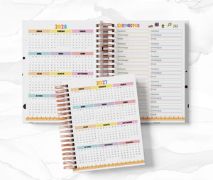 Planner 2 Días por Página - Peanuts (Snoopy & Charlie Brown)