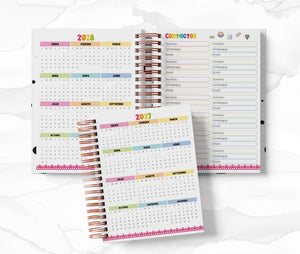Planner 2 Días por Página - Rainbow