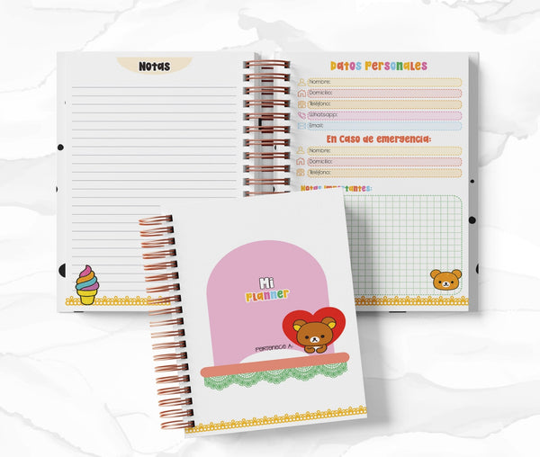 Planner 2 Días por Página - Rilakkuma