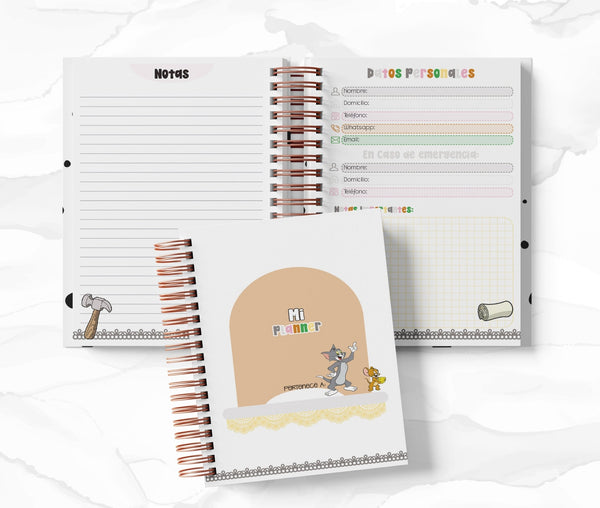 Planner 2 Días por Página - Tom y Jerry