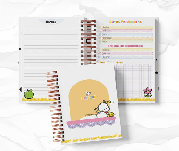 Planner Diario con Horario cada 30 Min - Pochacco