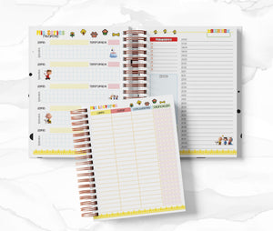 Planner Diario con Horario cada 30 Min - Snoopy