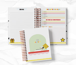 Planner Diario con Horario cada 30 Min - Snoopy