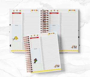 Planner Diario con Horario cada 30 Min - Snoopy
