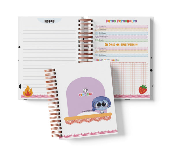 Planner Diario con Horario - Intensamente