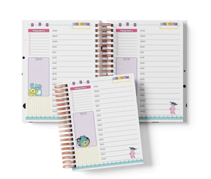 Planner Diario con Horario - Monsters Inc.