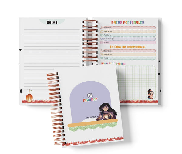 Planner Diario con Horario - Mulán