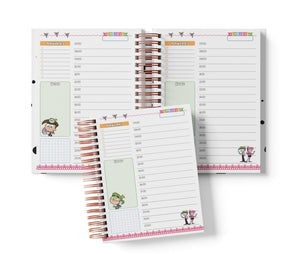 Planner Diario con Horario - Padrinos Mágicos