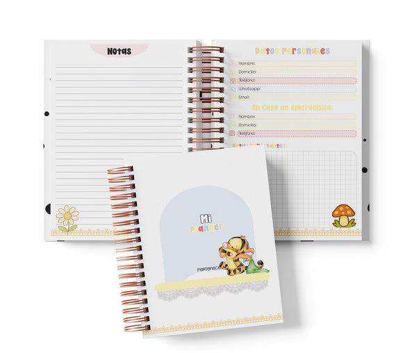 Planner Diario con Horario - Winnie Pooh