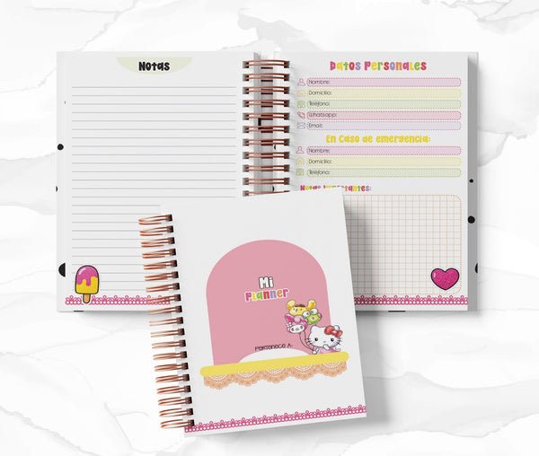 Planner Diario - Hello Kitty