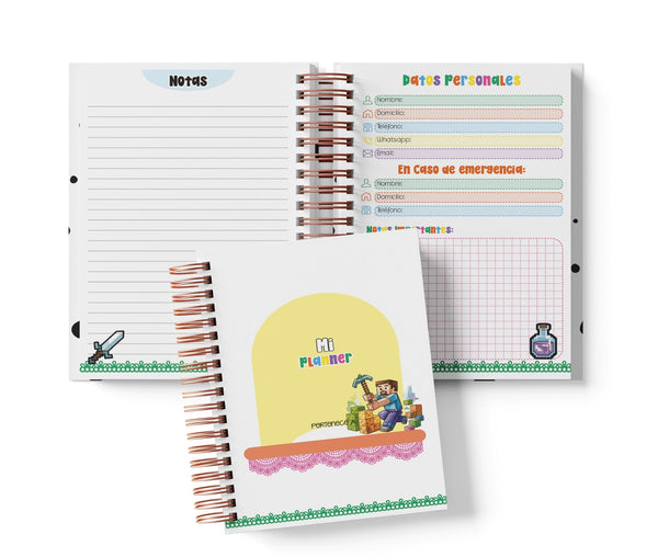 Planner Semanal - Minecraft