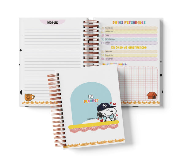 Planner Semanal - Peanuts (Snoopy & Charlie Brown)