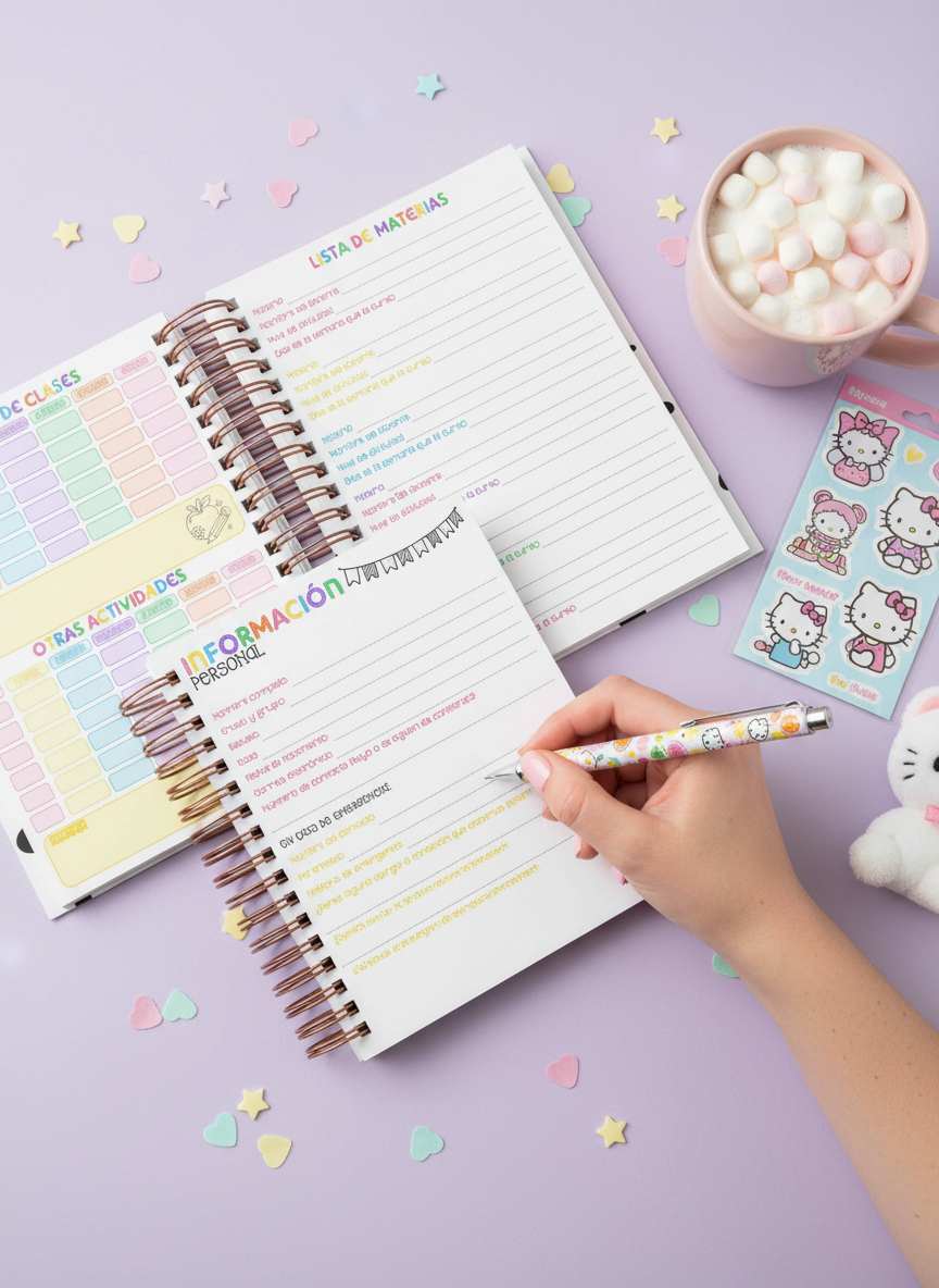 Agenda Estudiantes Semanal Ciclo 26-27 - Rainbow Brite