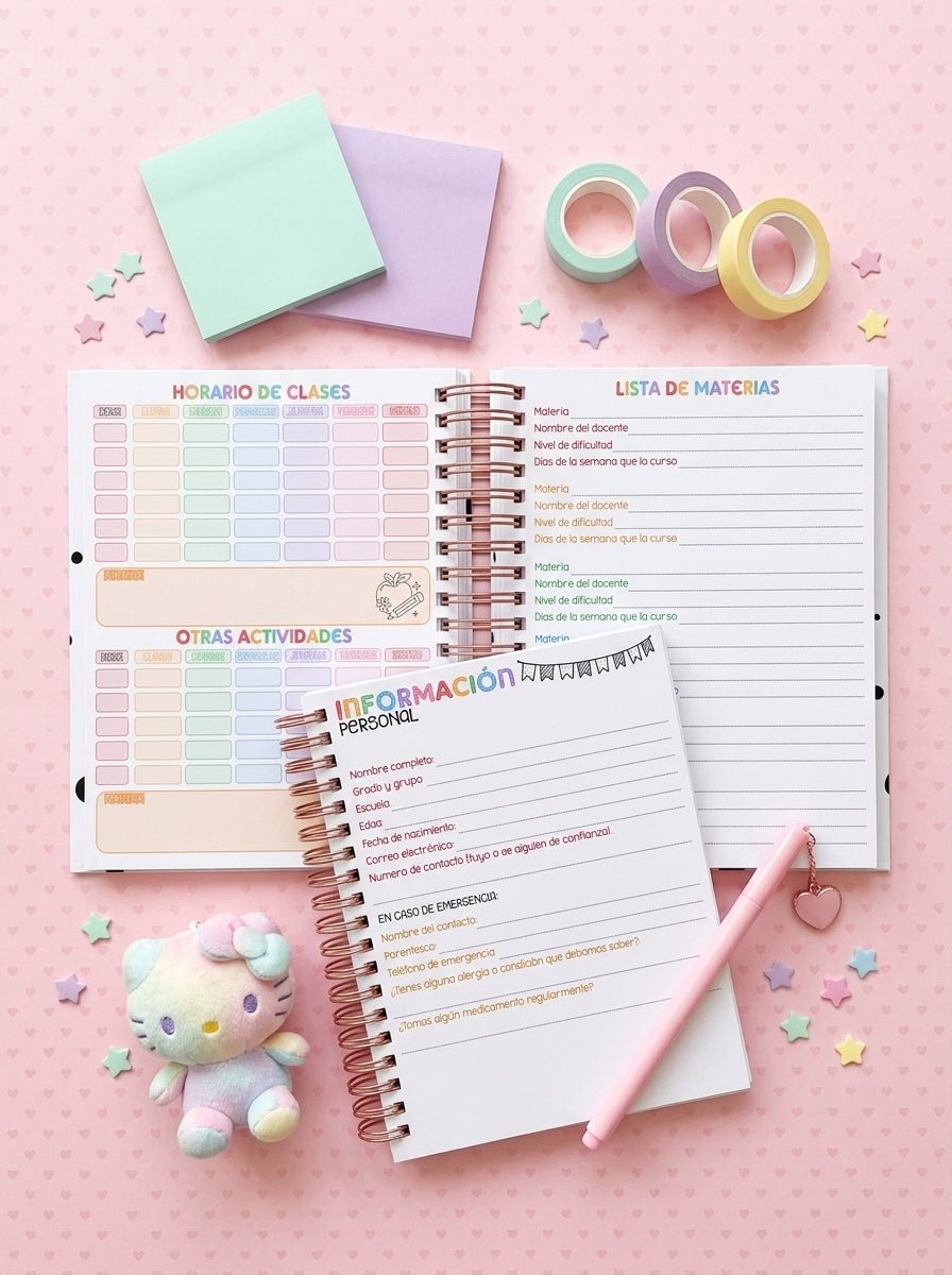 Agenda Estudiantes 2 Días por Página Ciclo 26-27 - Pucca