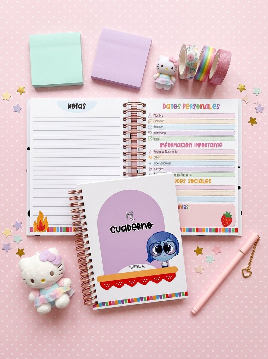 Cuaderno Tamaño Carta - Intensamente