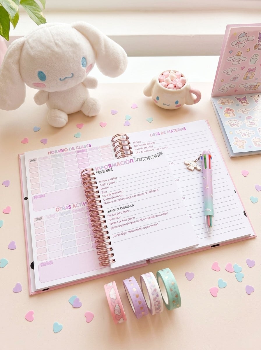 Agenda Estudiantes 2 Días por Página Ciclo 26-27 - Charmmy Kitty