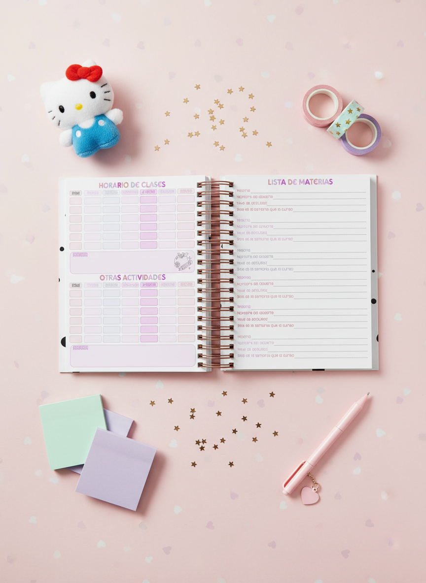 Agenda Estudiantes Semanal Ciclo 26-27 - Charmmy Kitty