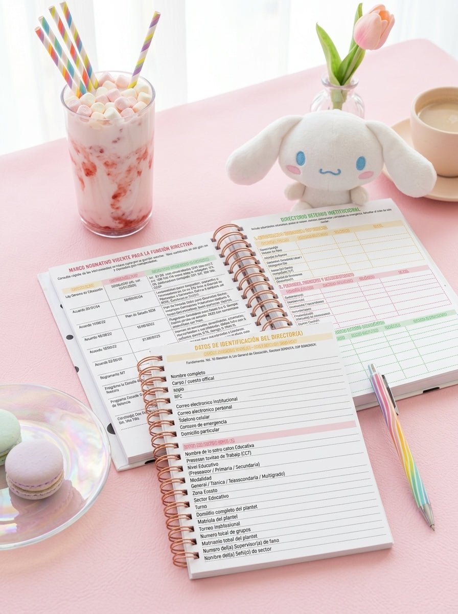 Agenda Director Semanal - La Bella y la Bestia