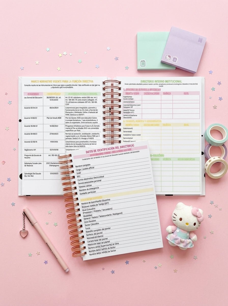 Agenda Director 2 Días por Página - Hello Kitty