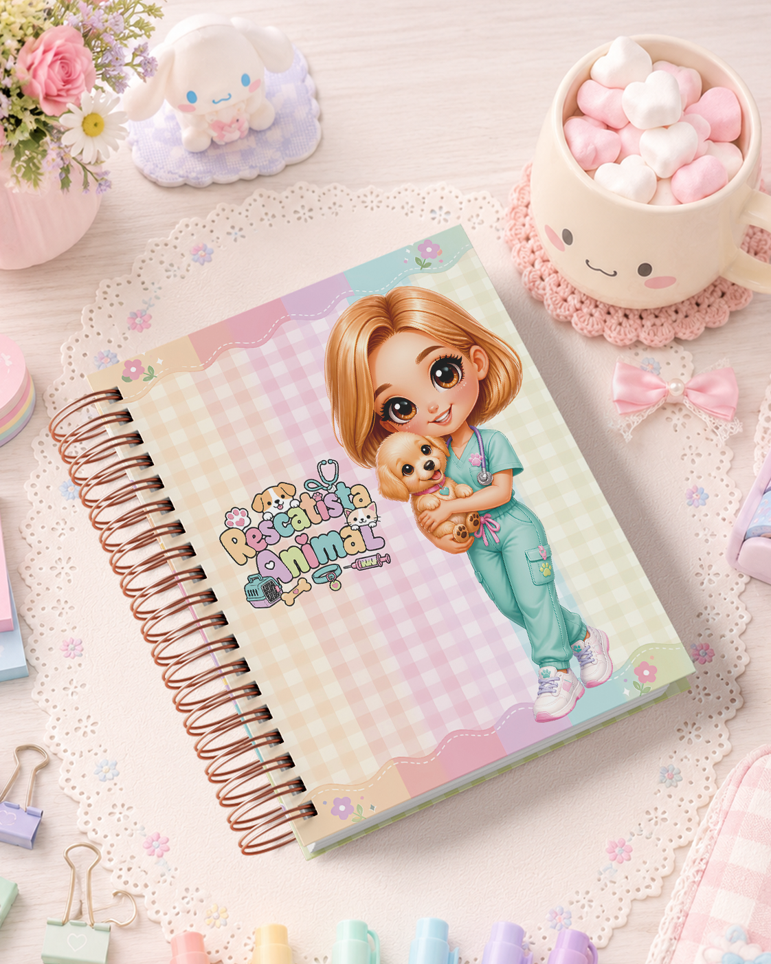 Pack de Portadas Rescatista Animal - Sweet Rainbow