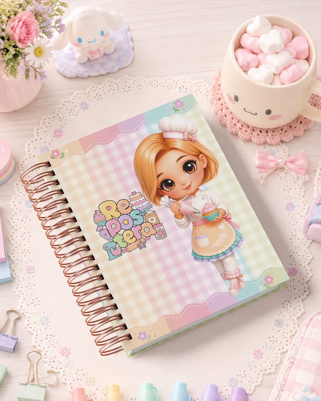 Pack de Portadas Repostero Pastelero - Sweet Rainbow
