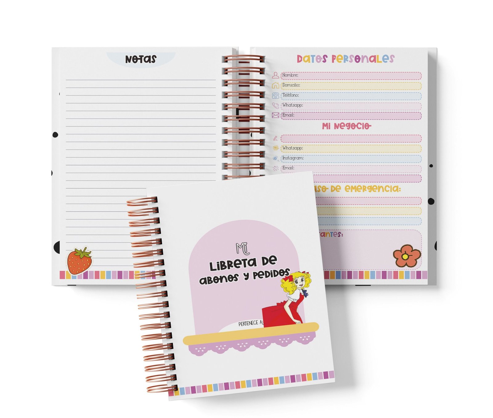 Libreta de Abonos y Pedidos - Candy Candy