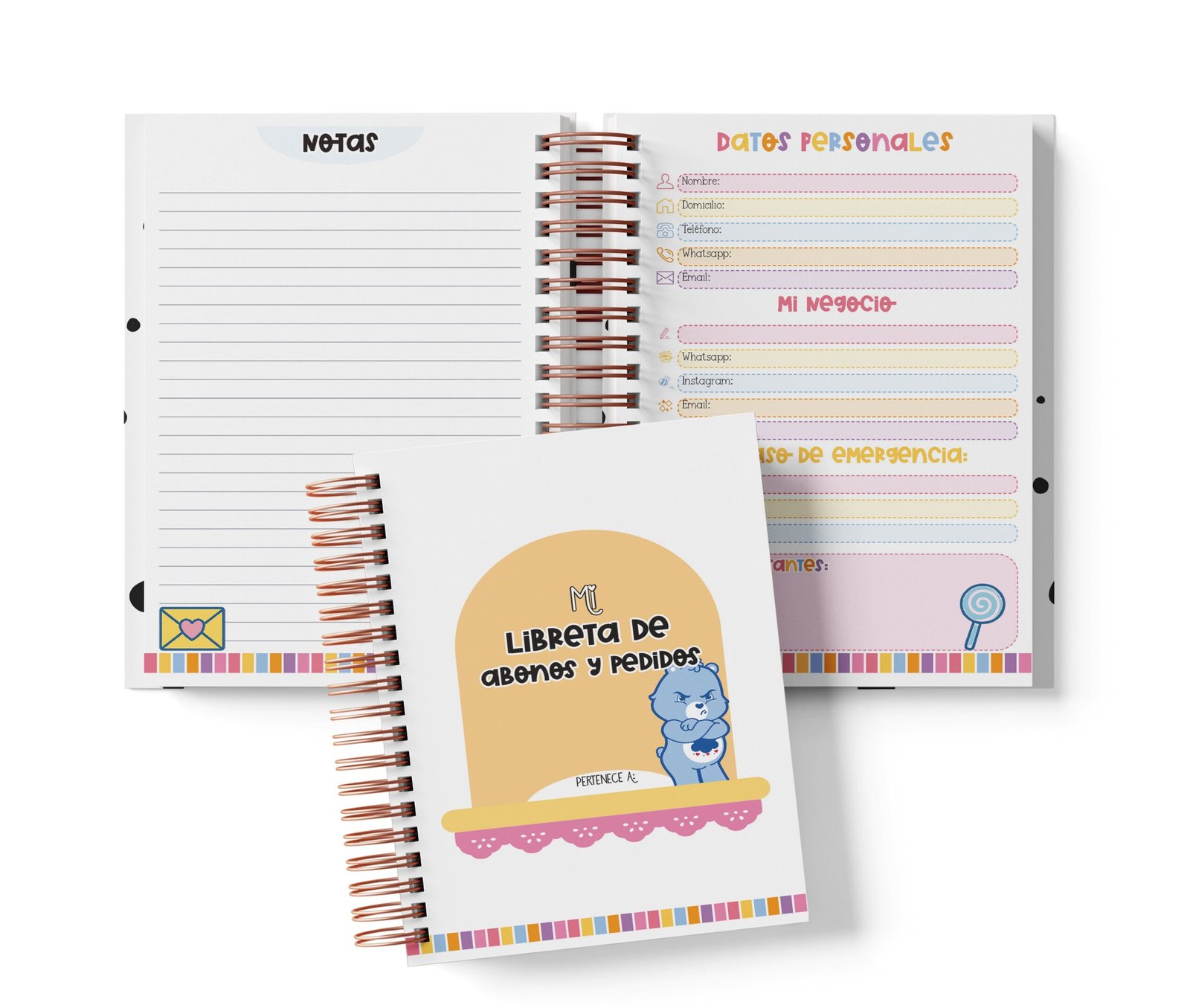 Libreta de Abonos y Pedidos - Cariñositos