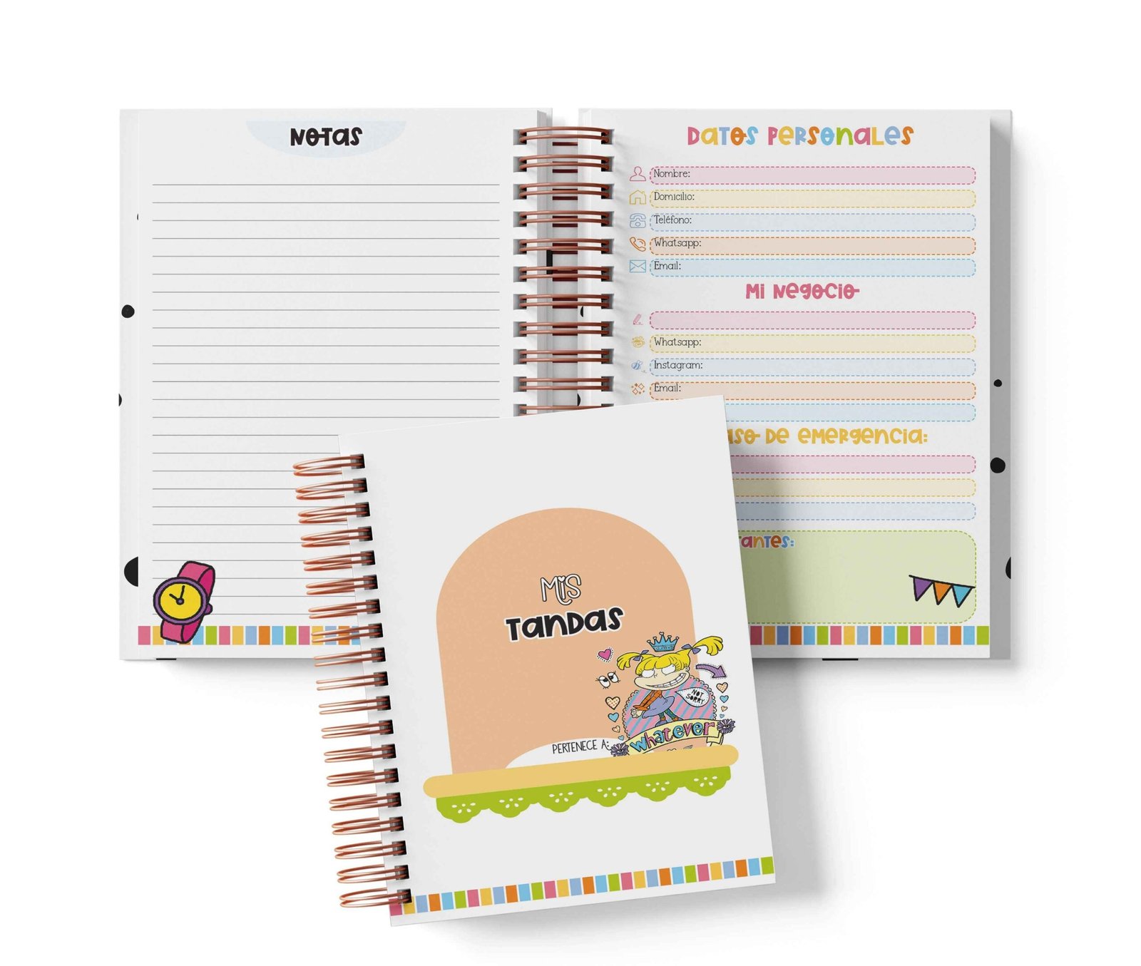 Libreta de Tandas 11 Participantes - Angélica Pickles