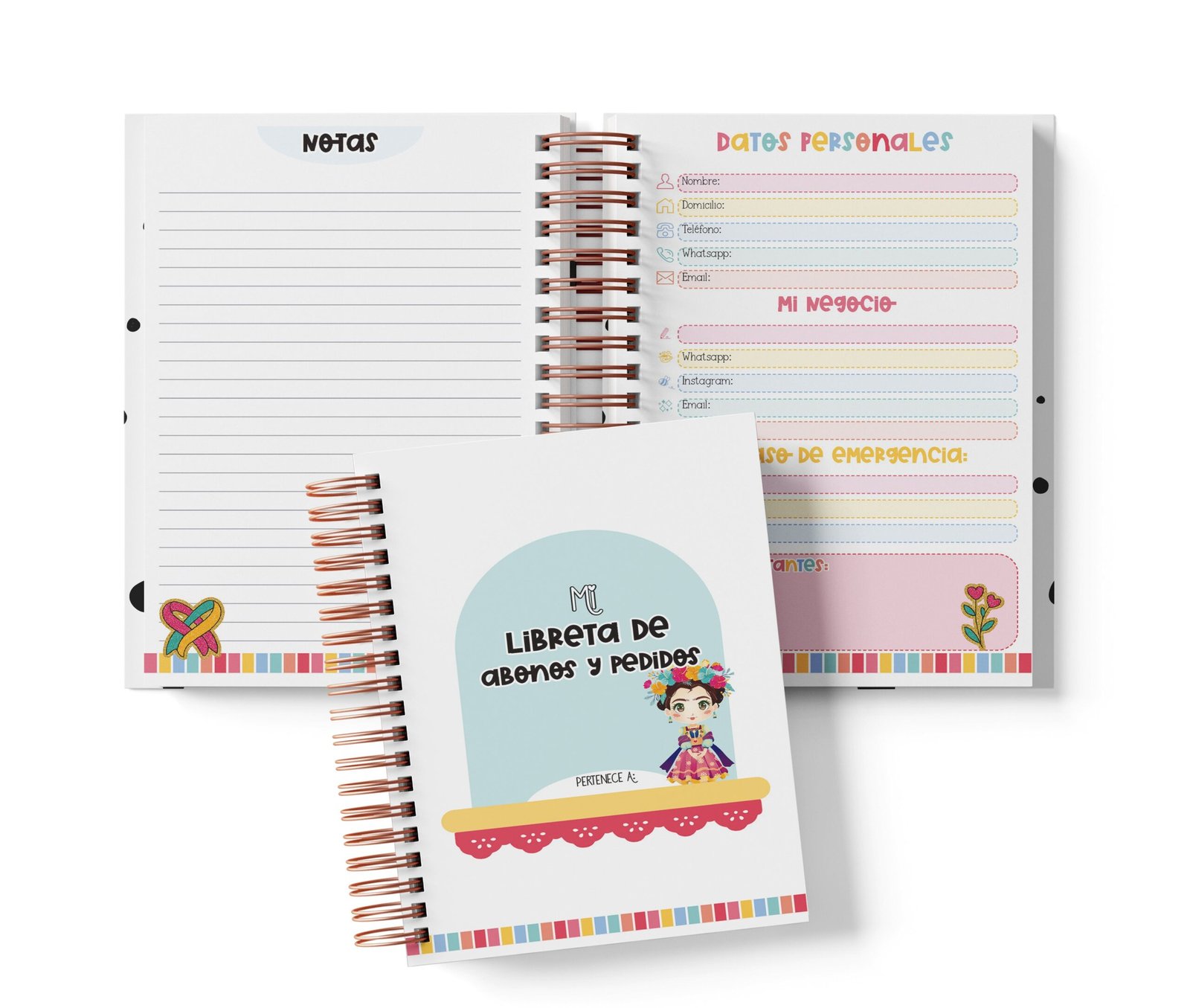 Libreta de Abonos y Pedidos - Frida Kahlo