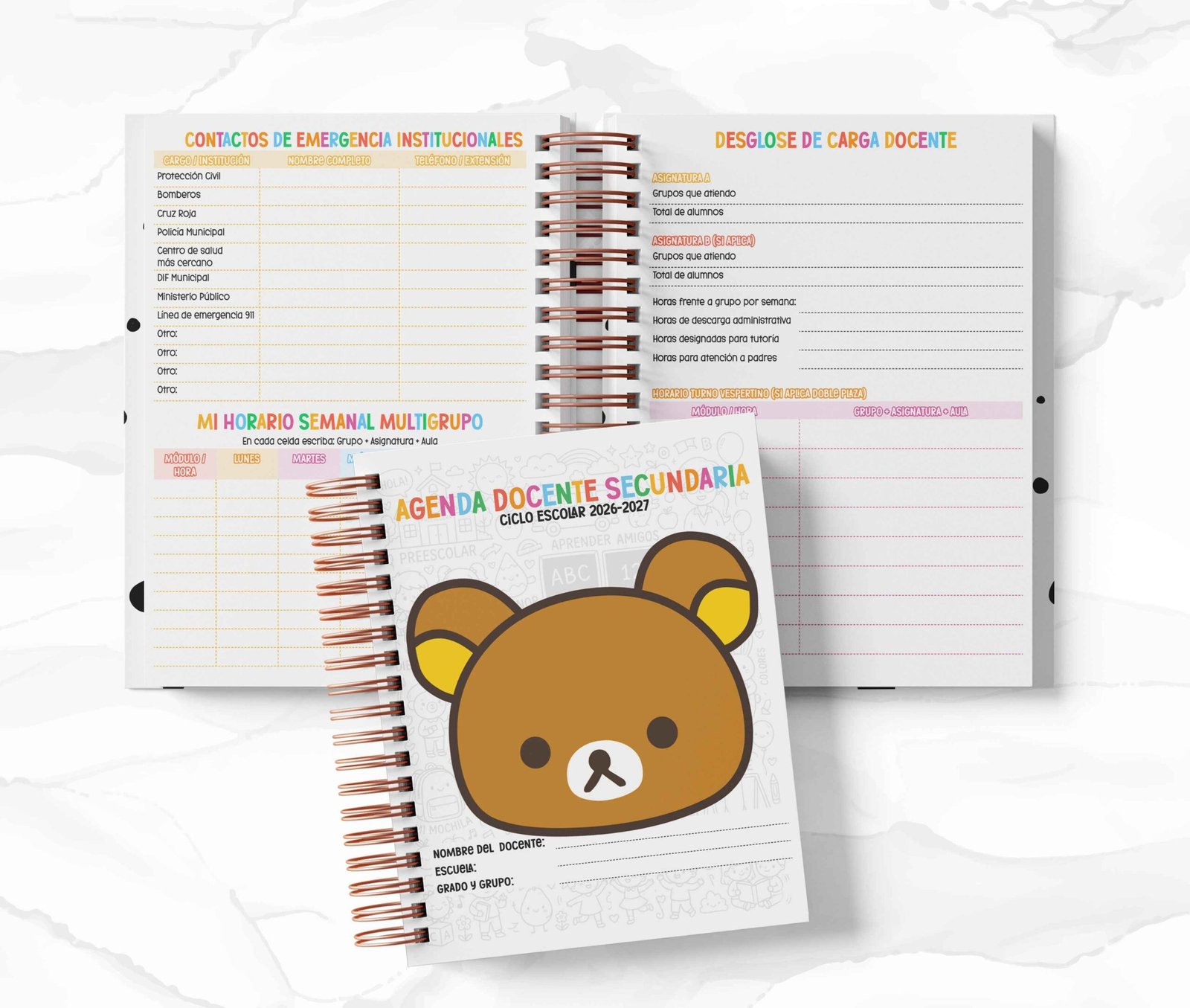 Agenda Secundaria - Rilakkuma