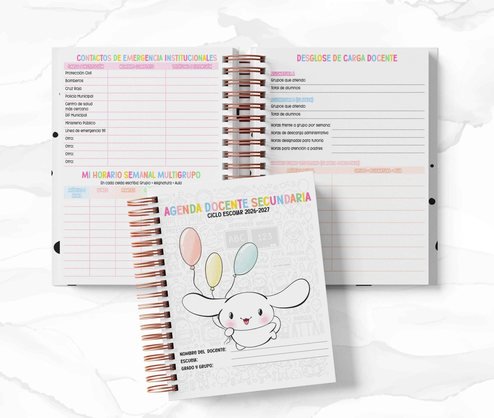 Agenda Secundaria - Cinnamoroll