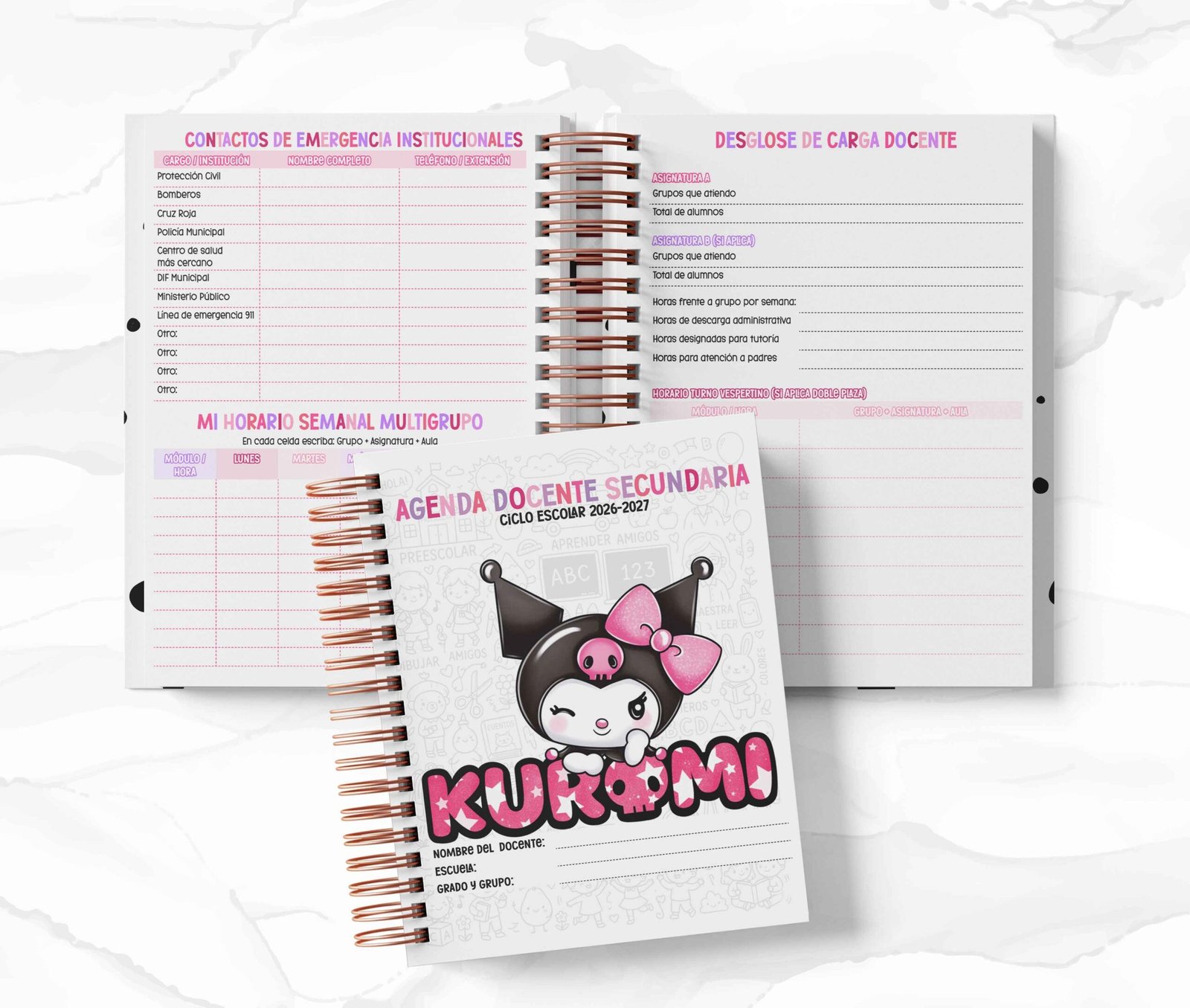 Agenda Secundaria - Kuromi