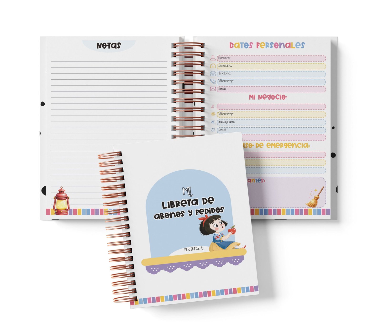 Libreta de Abonos y Pedidos - Blanca Nieves