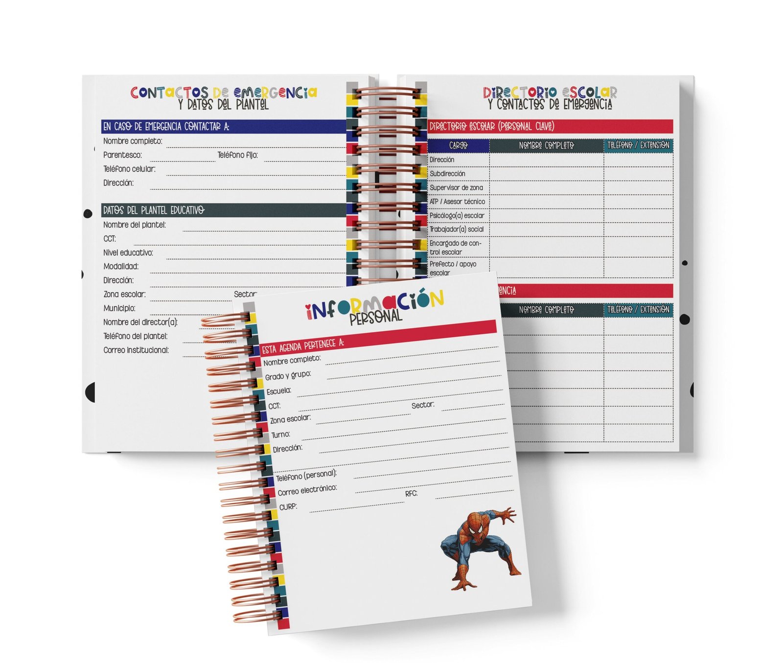 Agenda Primaria Medio Oficio - Spider-Man