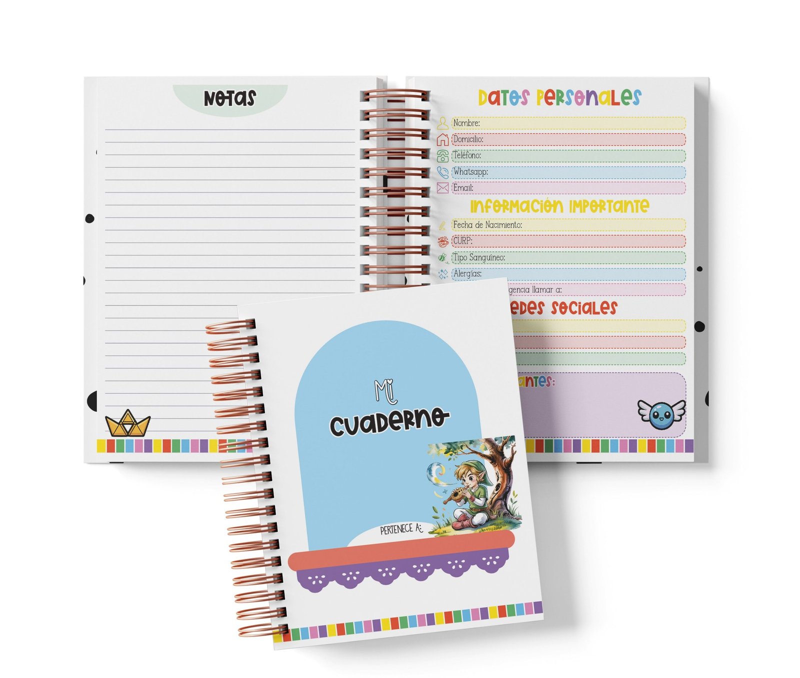 Cuaderno Medio Oficio - Zelda