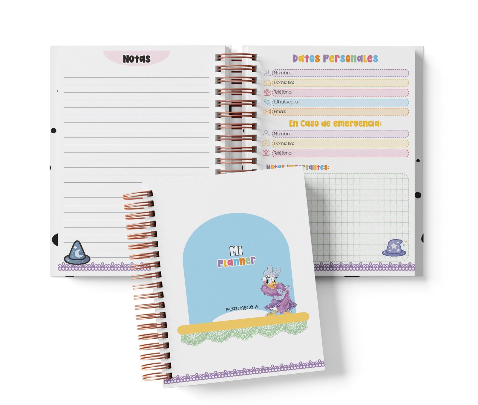 Planner Diario con Horario - Disney 100