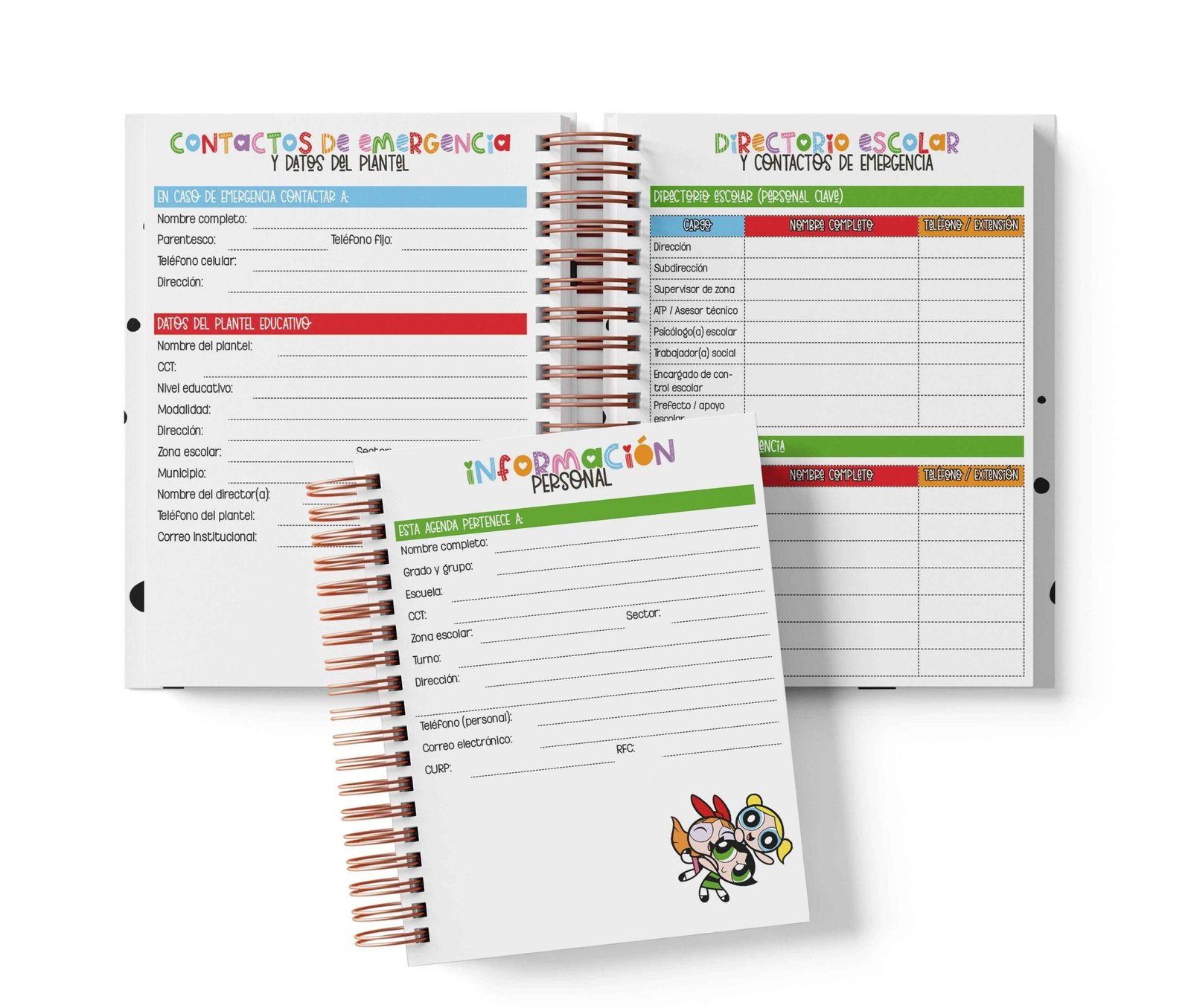 Agenda Preescolar MO - Chicas Superpoderosas