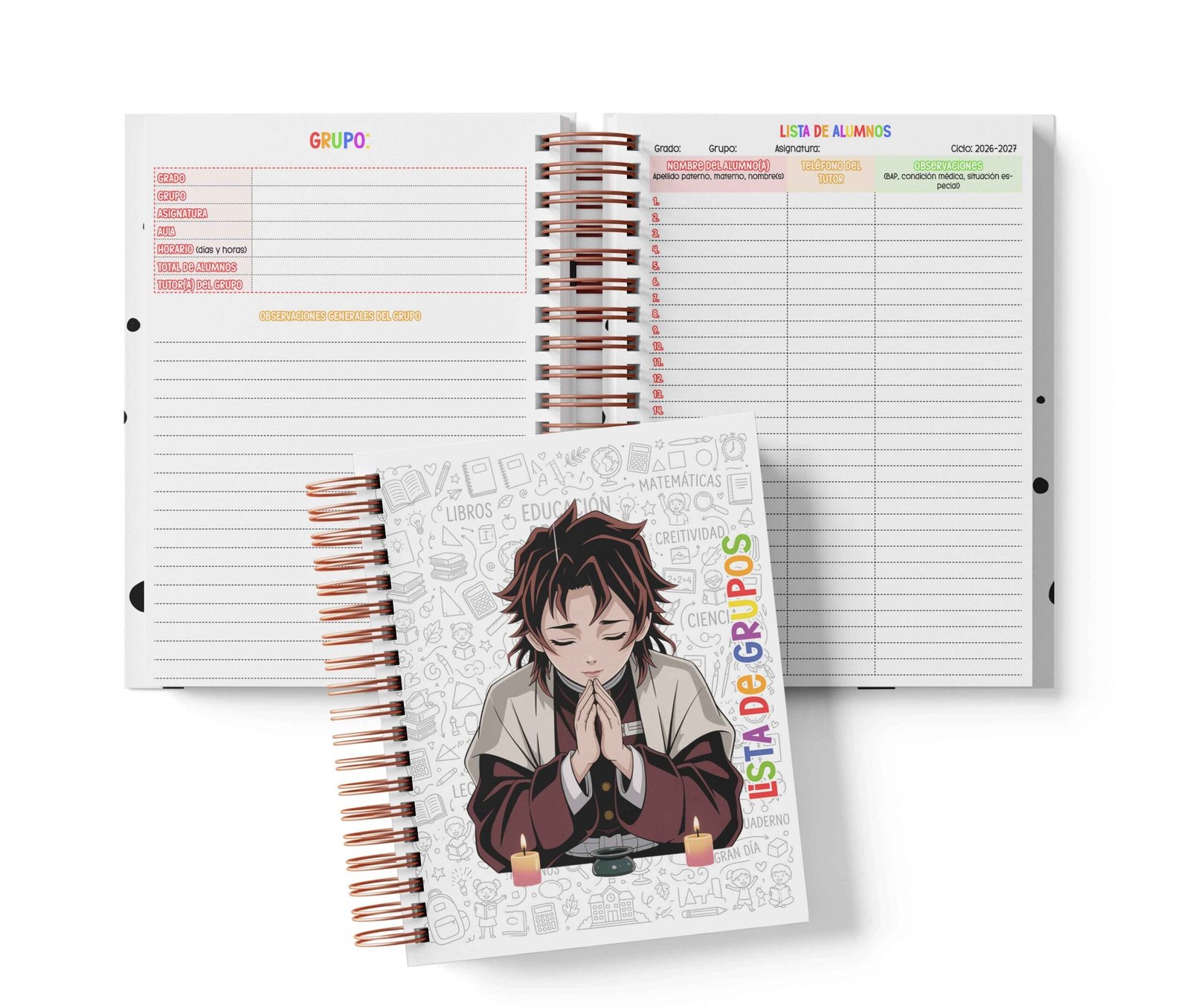 Seguimiento Docente Secundaria - Demon Slayer