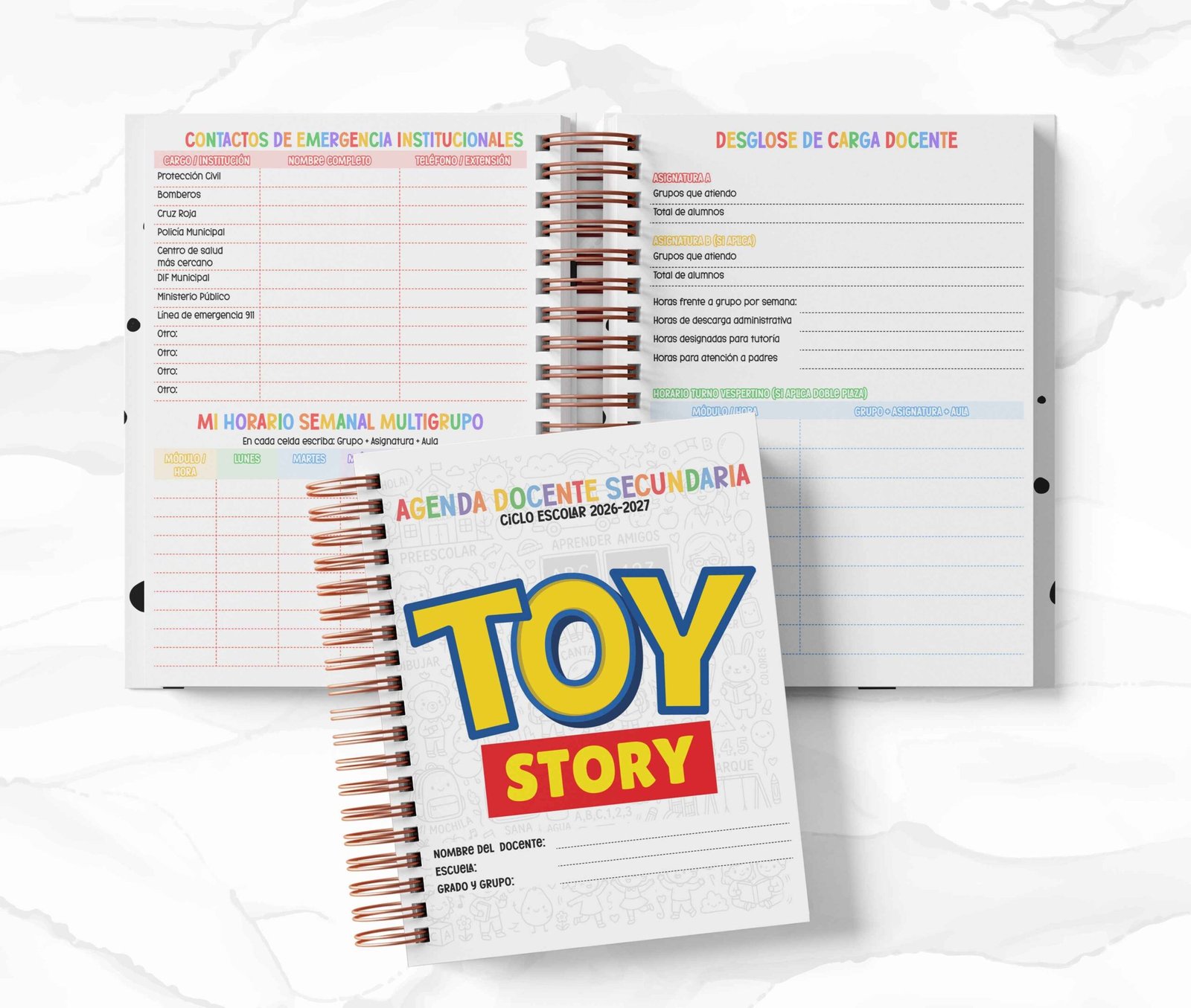 Agenda Secundaria - Toy Story