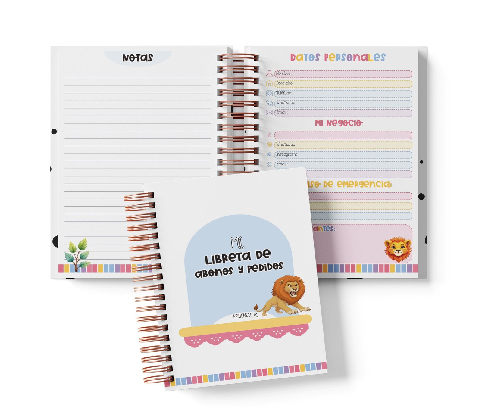 Libreta de Abonos y Pedidos - El Rey León