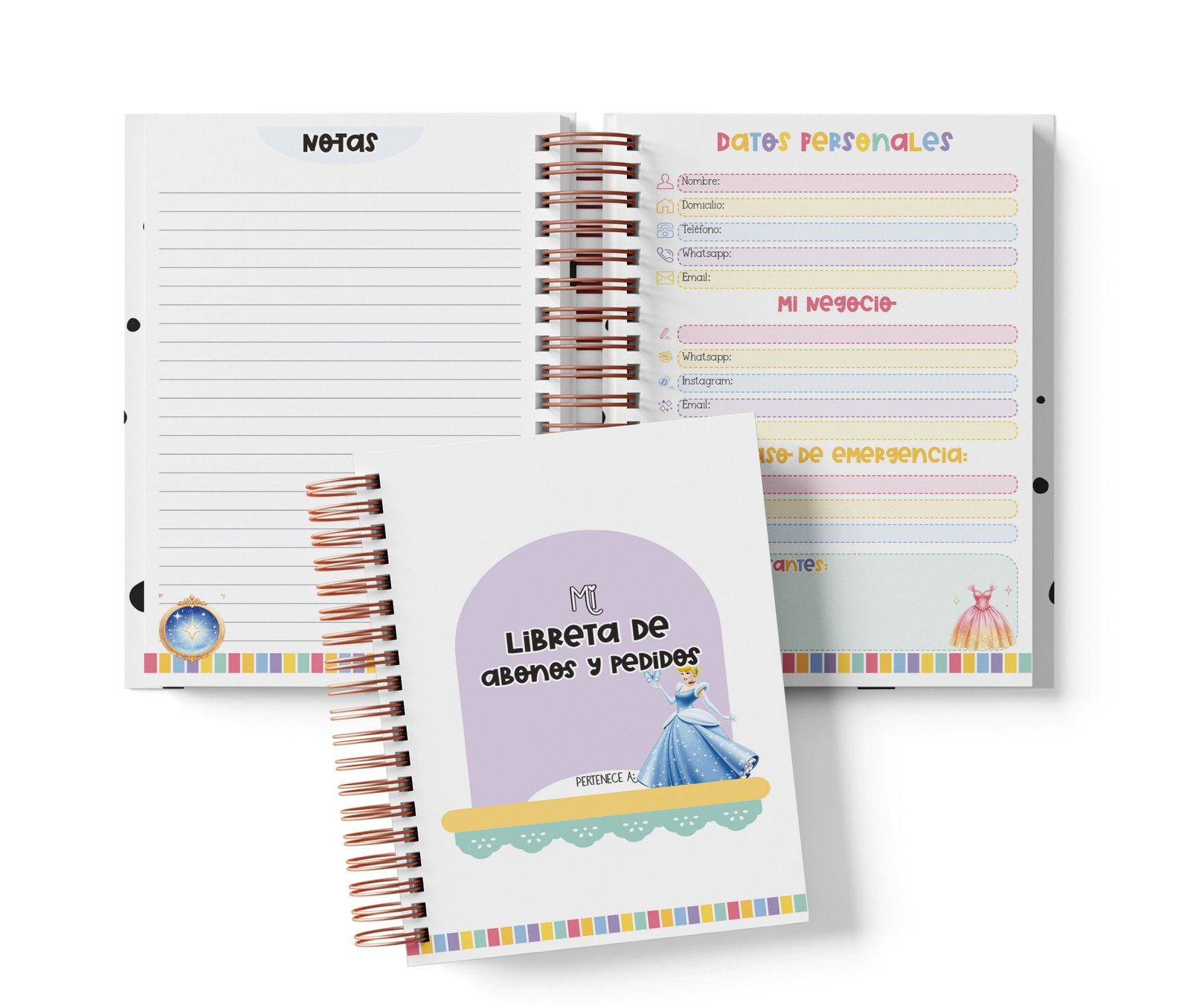 Libreta de Abonos y Pedidos - Cenicienta