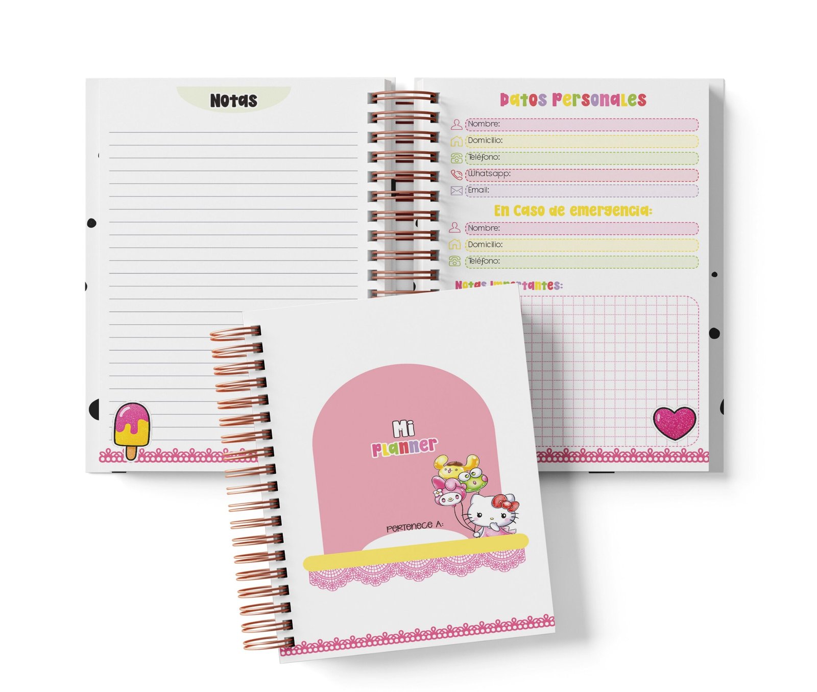 Planner Semanal - Hello Kitty