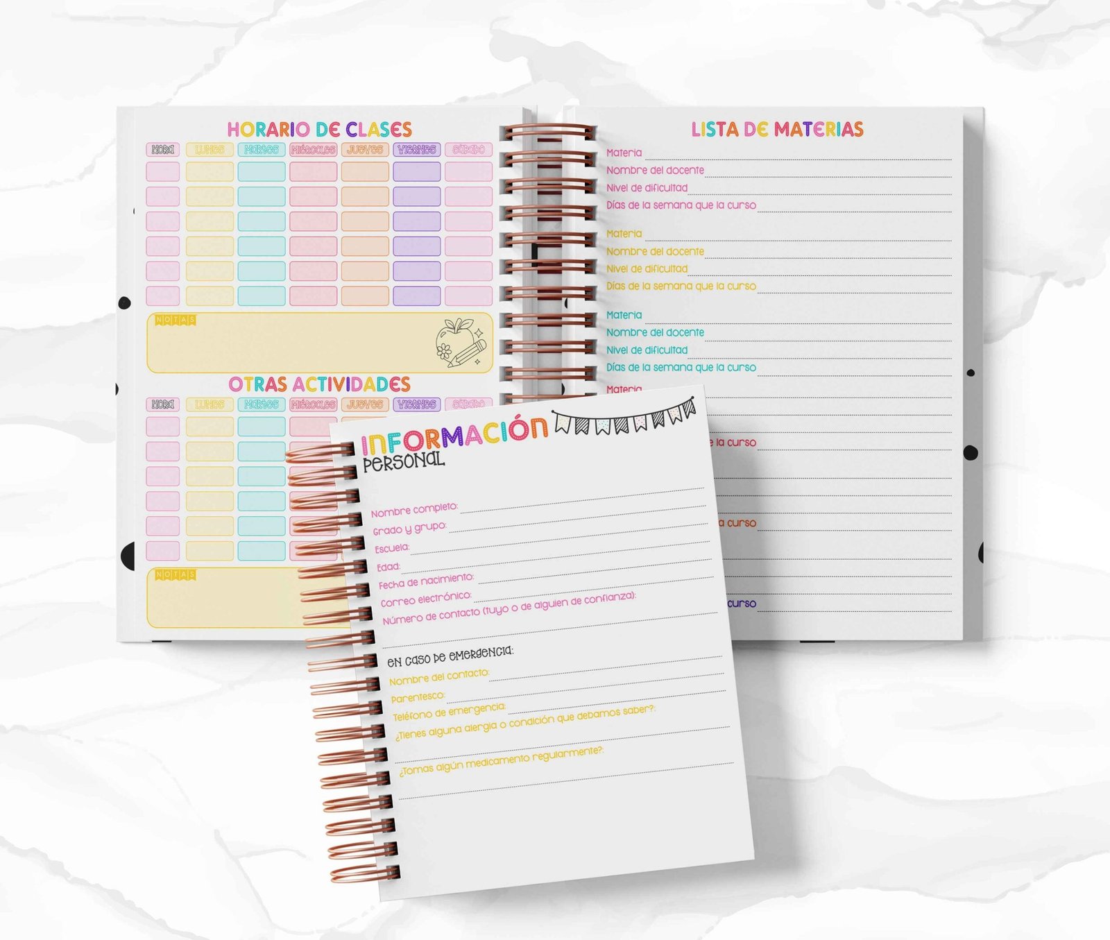 Agenda Estudiantes Semanal Ciclo 26-27 - Pantera Rosa
