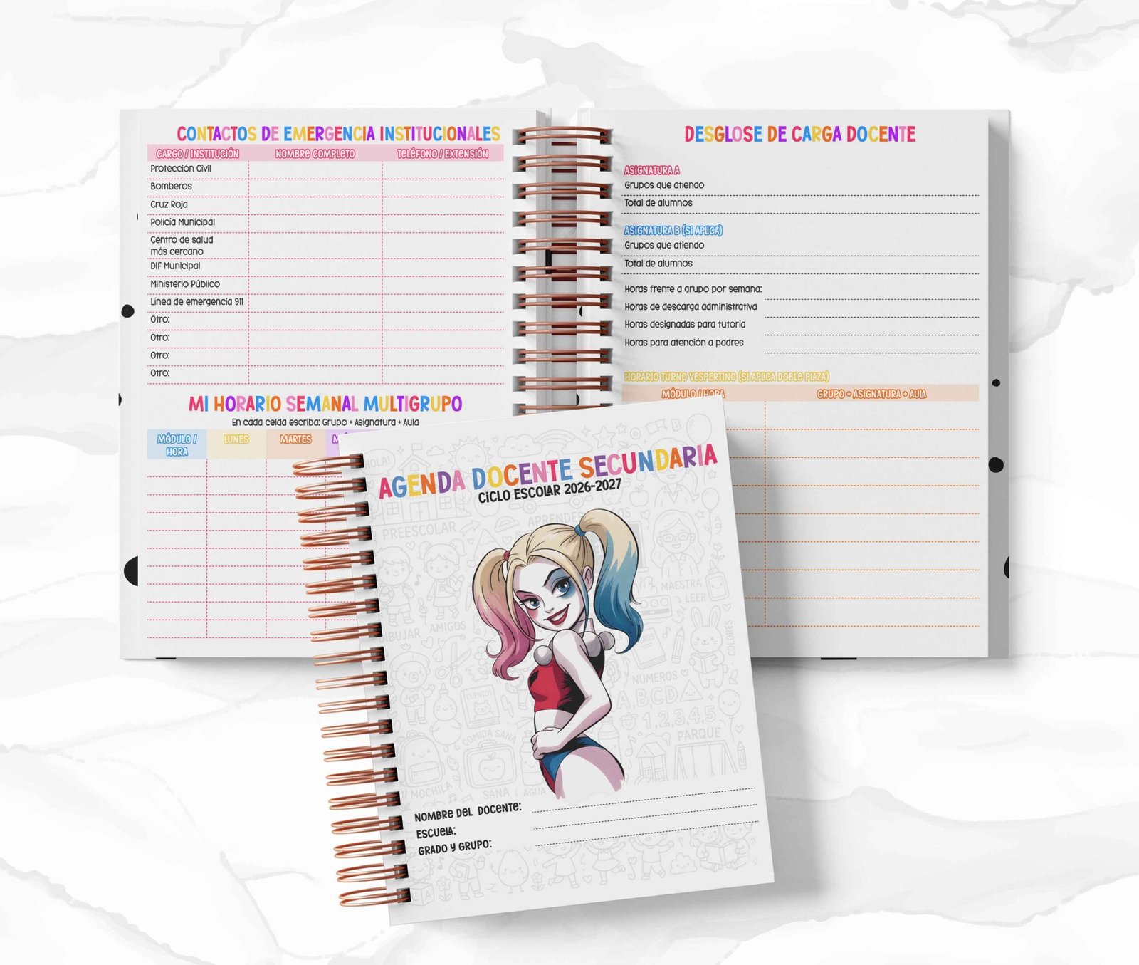 Agenda Secundaria - Harley Quinn