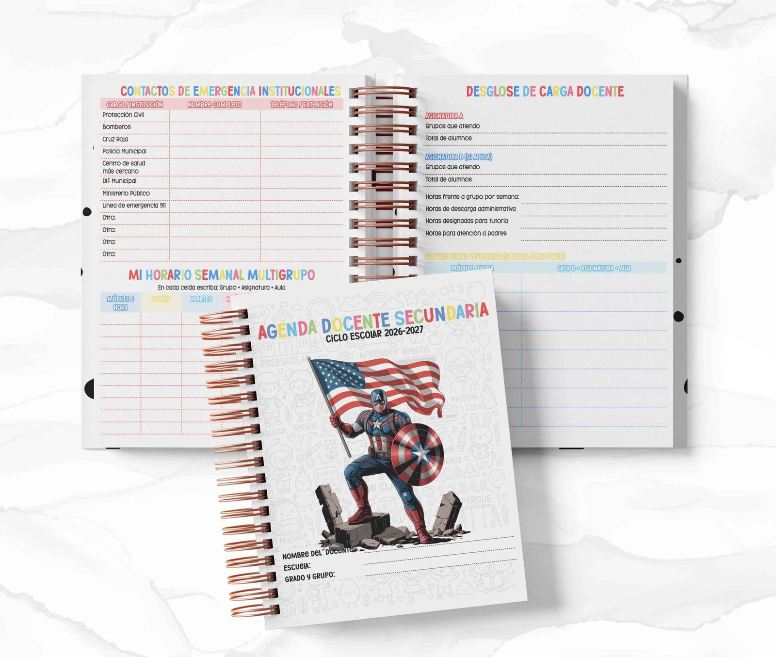 Agenda Secundaria - Capitán América