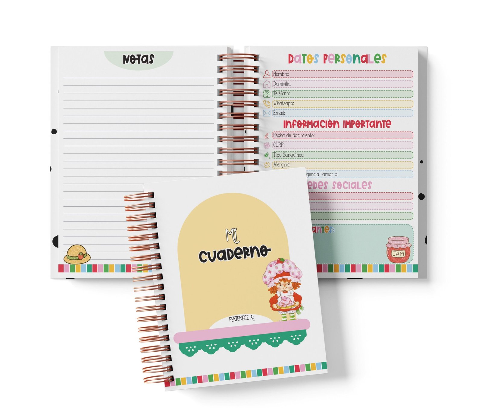 Cuaderno Media Carta - Rosita Fresita